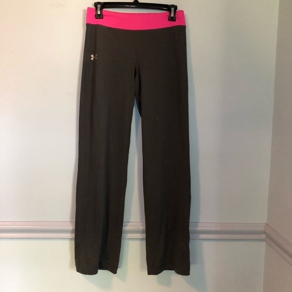 Under Armour Gray & Pink Yoga Pants